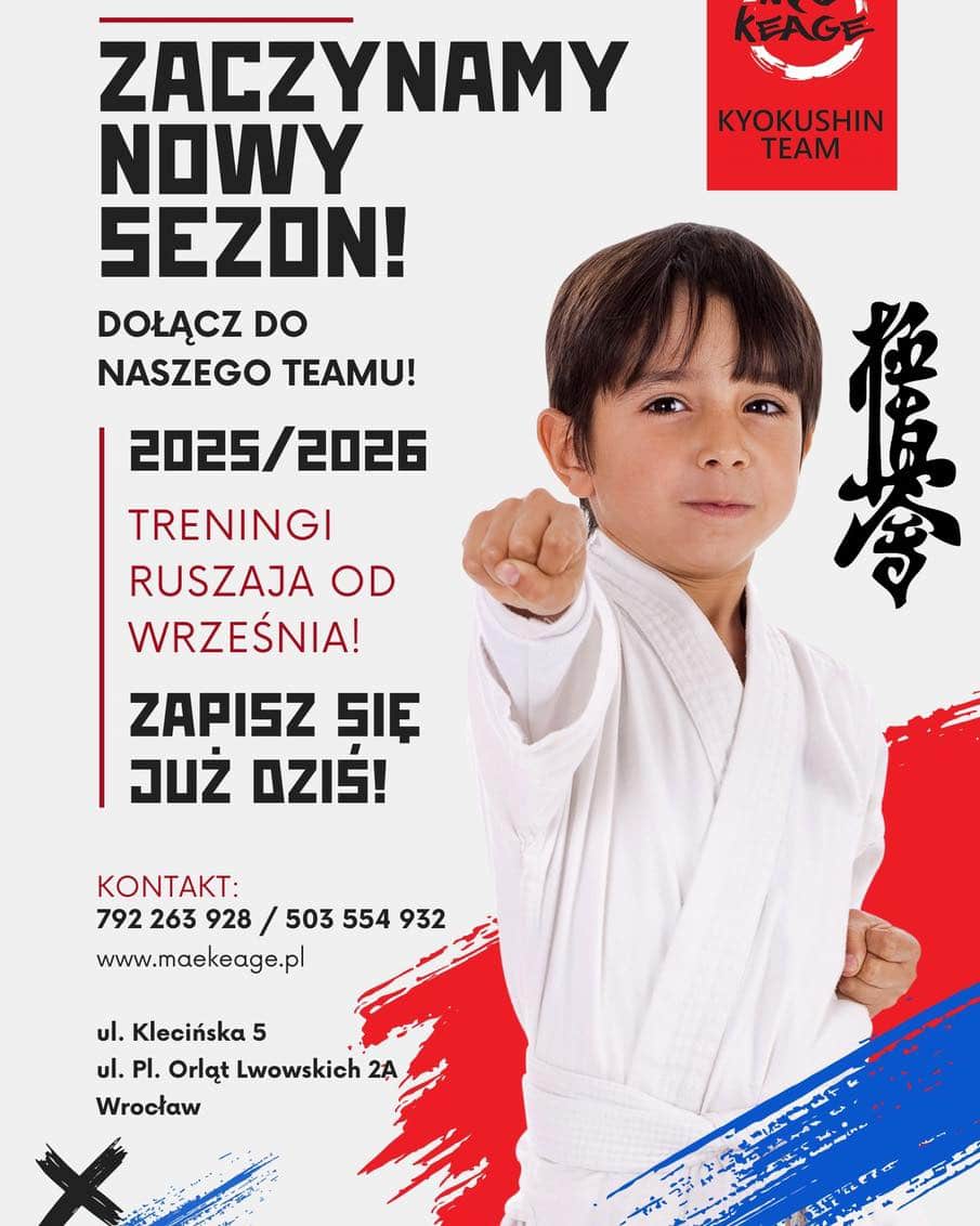 Dołącz do Mae Keage Kyokushin Team !
